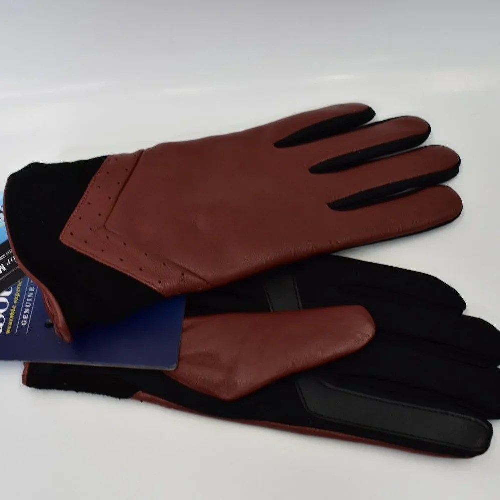 ISOTONER genuine leather smart touch WOMEN GLOVES SZ L/XL - Picture 6 of 7